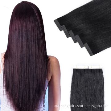 bone straight tape in extensions woman human hair extension vendors Top Quality tape in hair extensions